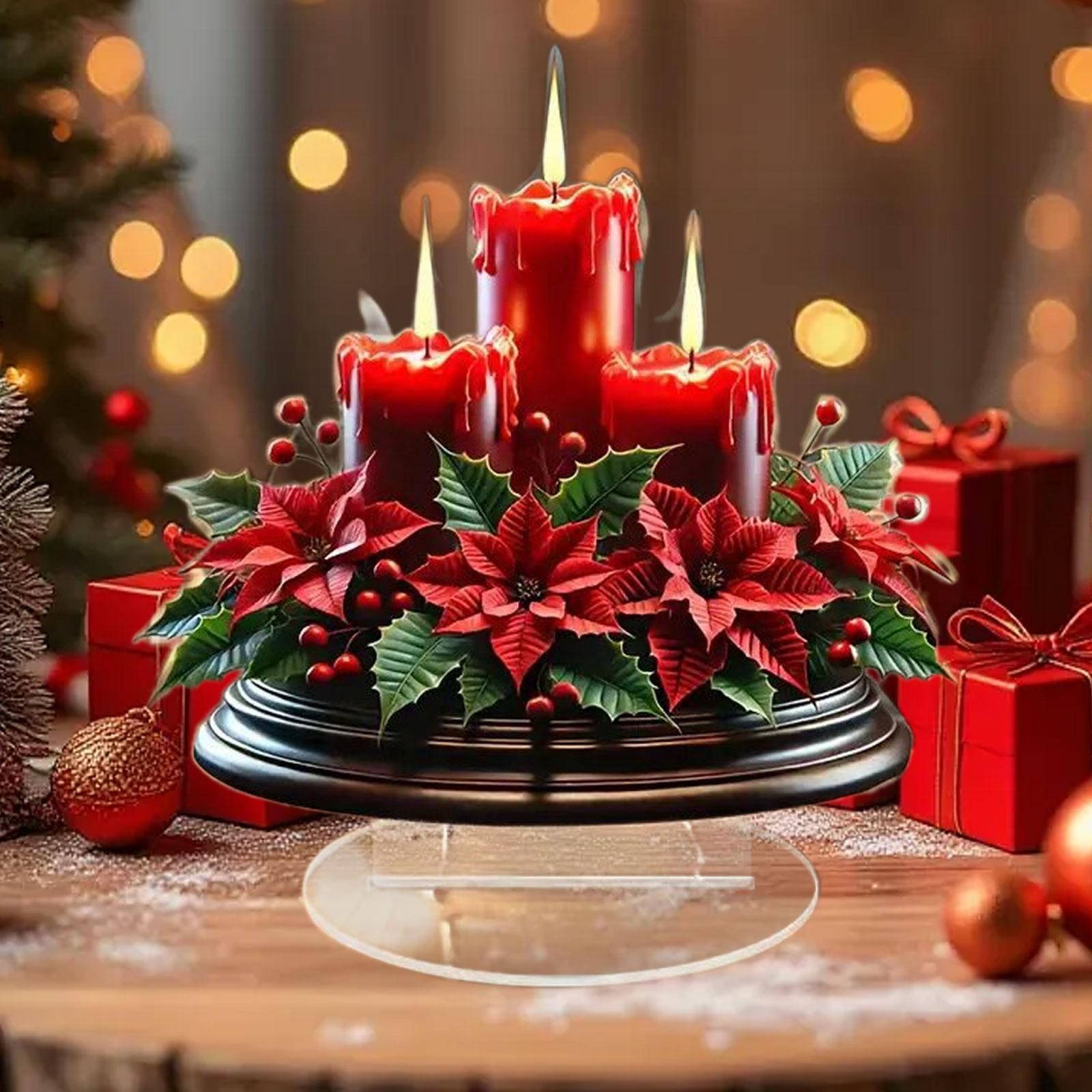 Candle Supplies Europe - Noel Süsleri Akrilik 2D Düz Masaüstü