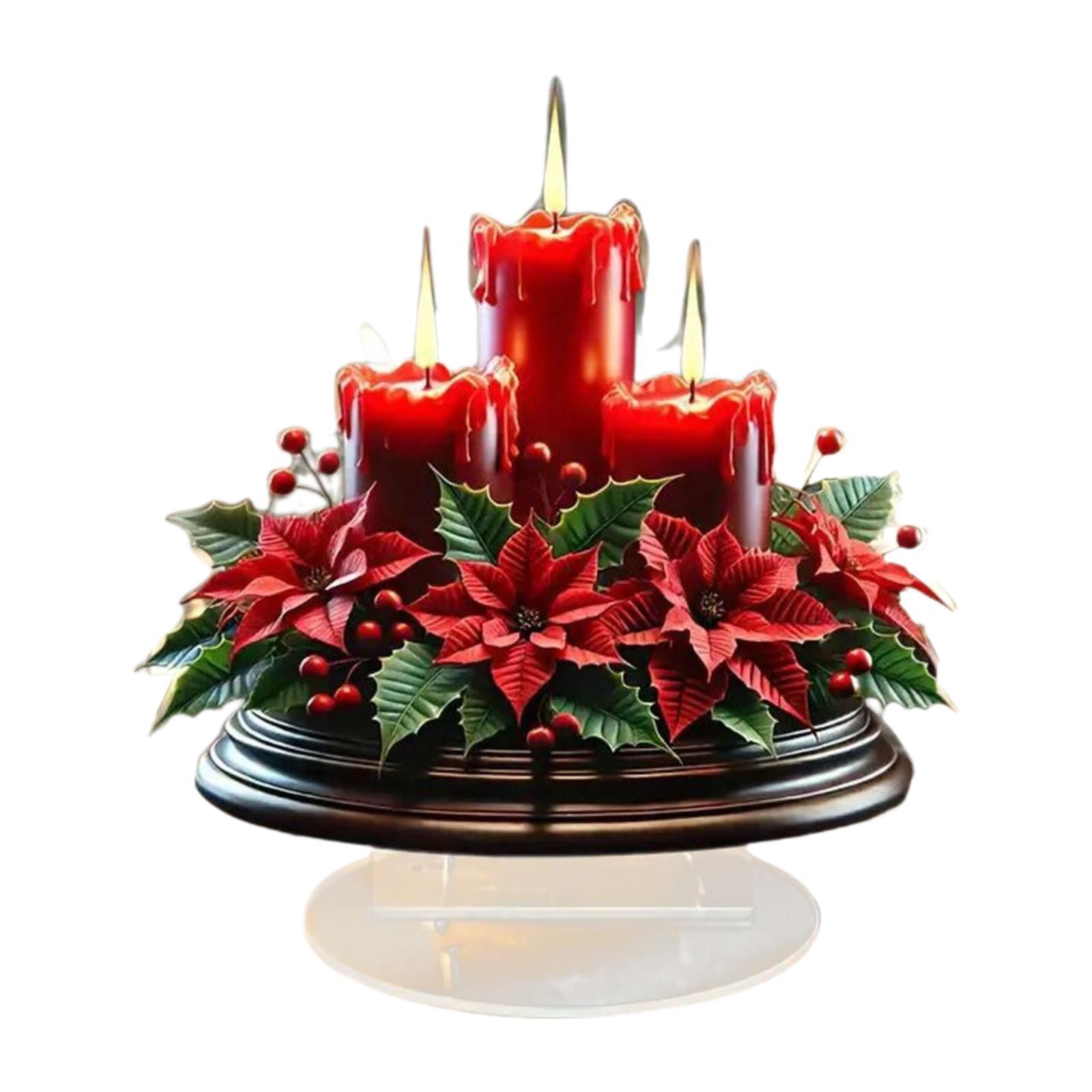 Candle Supplies Europe - Noel Süsleri Masa Süsü Akrilik Mum