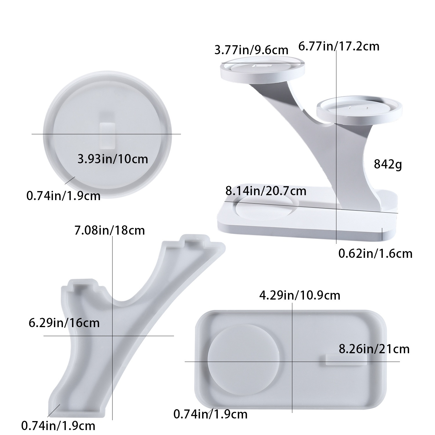 Candle Holder Supplies - Kendin Yap epoksi reçine kalıp mumluk