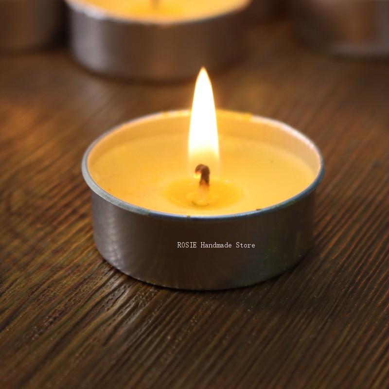 Candle Supplies Storage - Boş çay balmumu dairesel alüminyum kutu