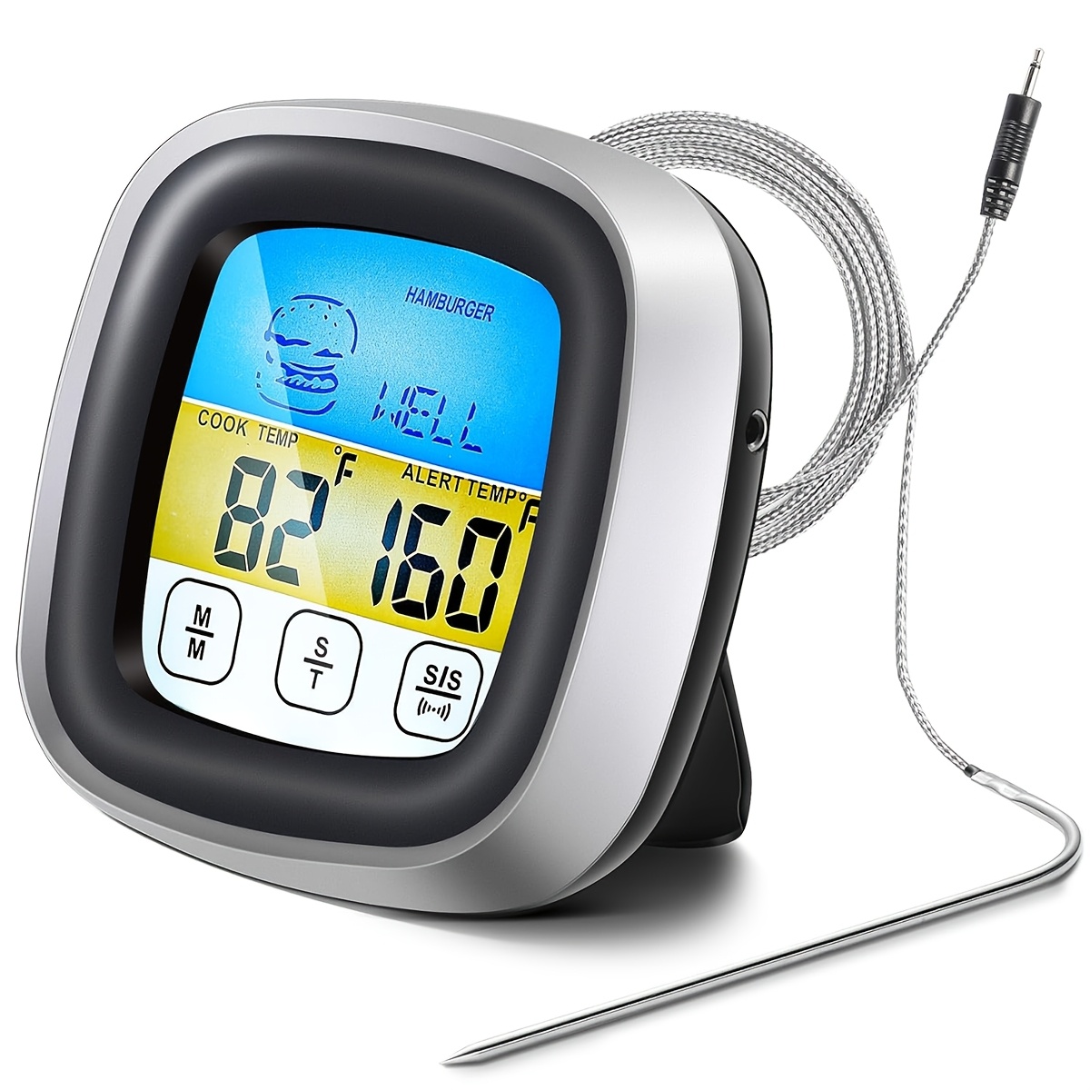 Digital Thermometer Probe - Dijital Et Termometresi BBQ Zamanlayıcısı Pişirme