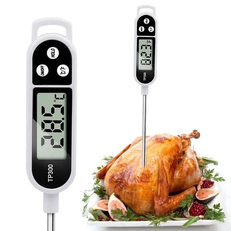 Digital Thermometer Probe - Paslanmaz Çelik Prob Pişirme Gıda, Barbekü