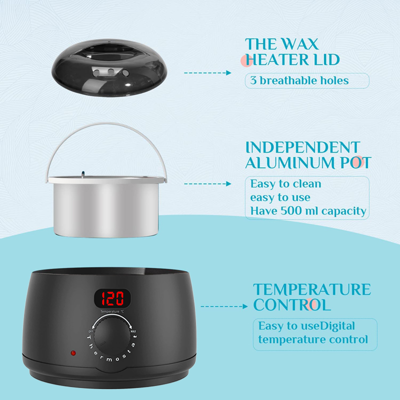 Wax Melting Pot - 2026 Yeni 500ml Ağda Isıtıcı Makinesi,
