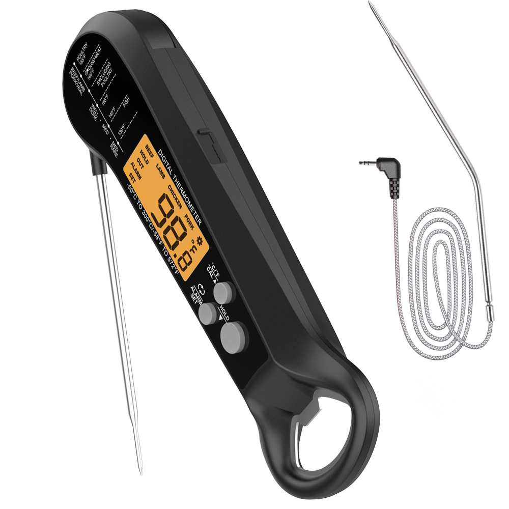 Digital Thermometer Probe - Uzun Kablolu Profesyonel Et Termometresi Dijital