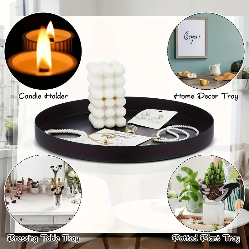 1 Adet Modern siyah dairesel A - Candle Holder Supplies incelemesi ve fiyatı