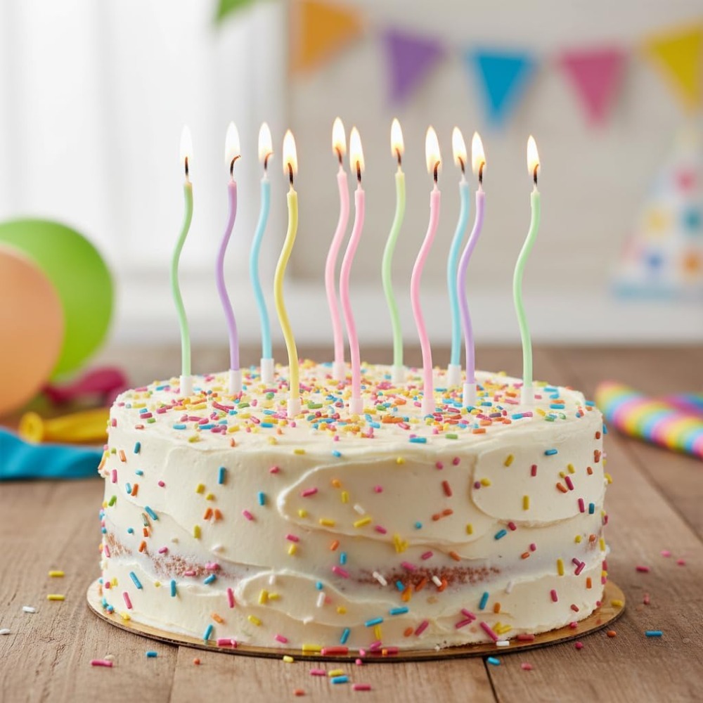 Gökkuşağı Spiral Doğum Günü Pa - Candle Supplies Usa incelemesi ve fiyatı