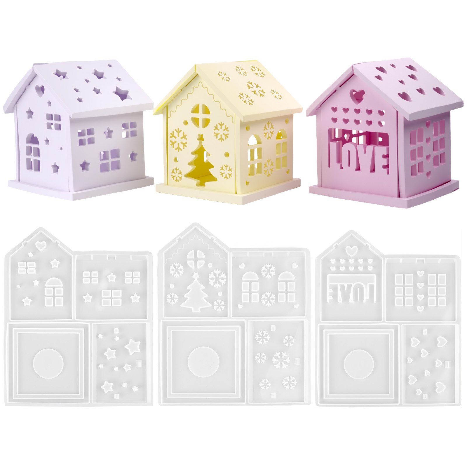3D Ev silikon kalıp DIY Noel A - Candle Holder Supplies incelemesi ve fiyatı