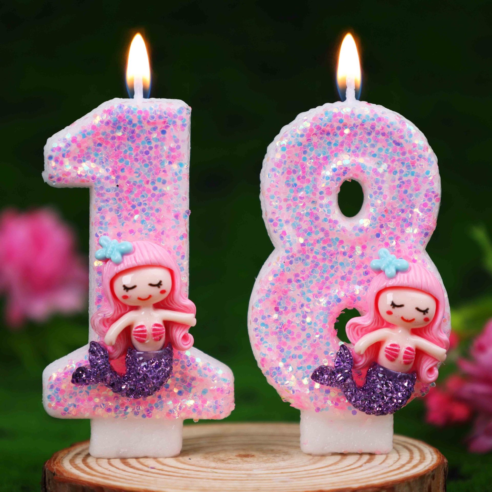 Yaratıcı Pembe Deniz Kızı 0-9  - Candle Supplies Usa incelemesi ve fiyatı