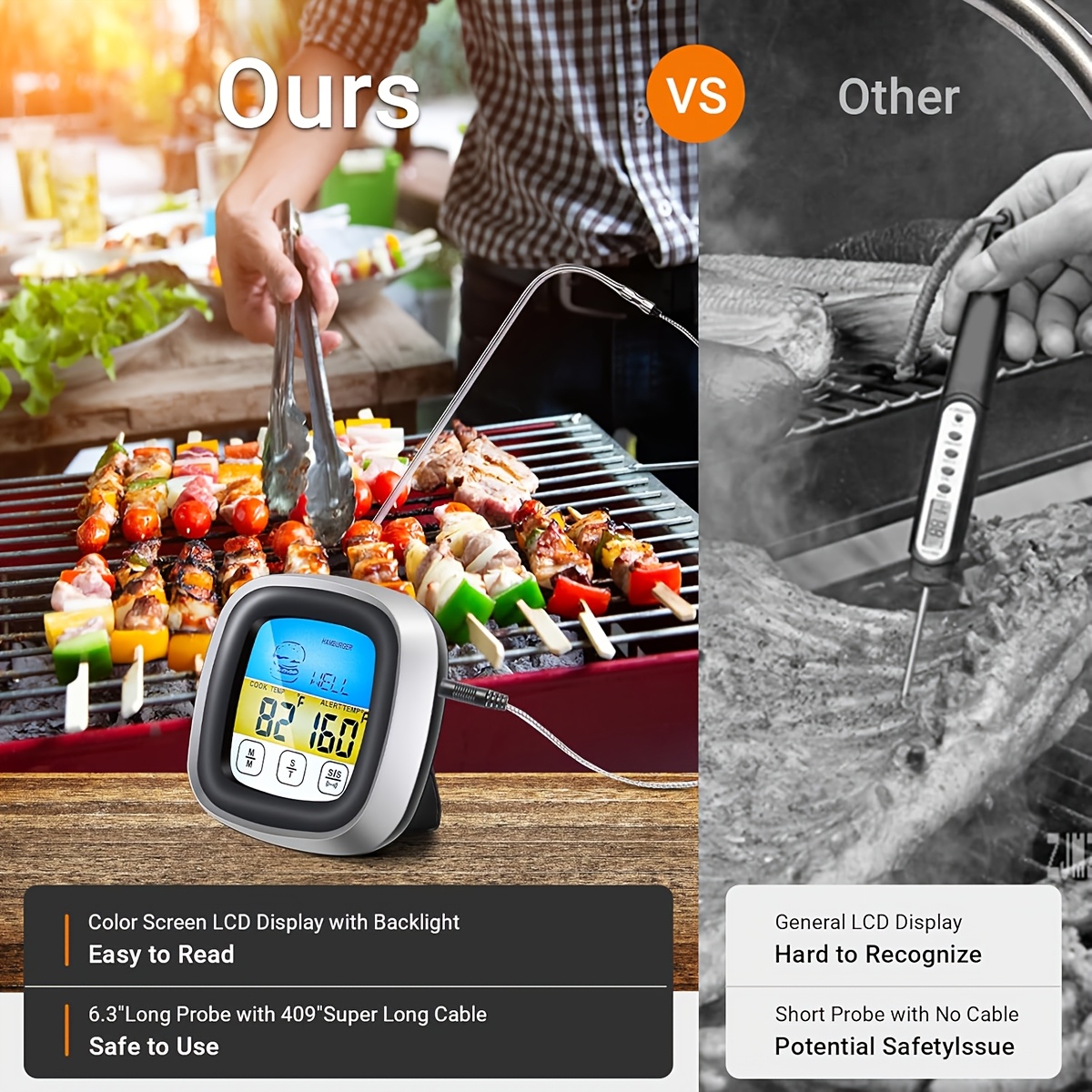 Dijital Et Termometresi BBQ Za - Digital Thermometer Probe incelemesi ve fiyatı