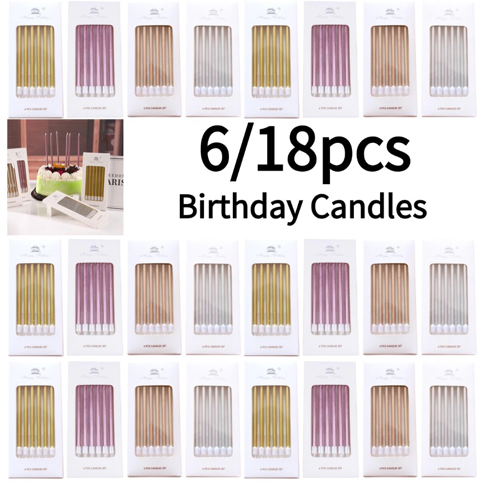 6/18 adet Metal Altın Gümüş Do - Candle Supplies Usa incelemesi ve fiyatı