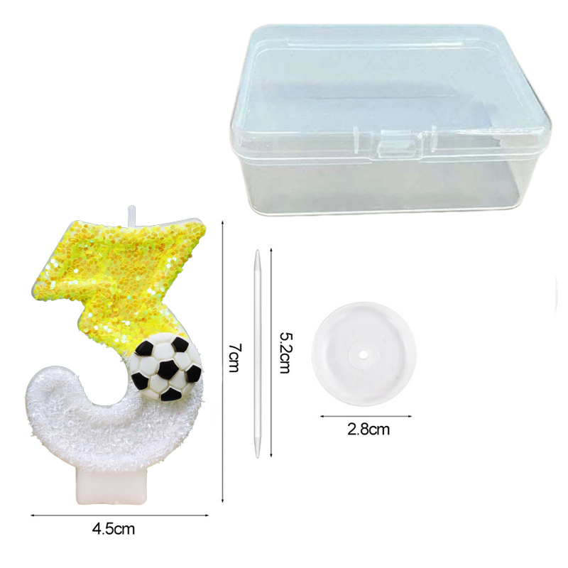 Sarı Beyaz Payetli Spor Futbol - Candle Supplies Usa incelemesi ve fiyatı