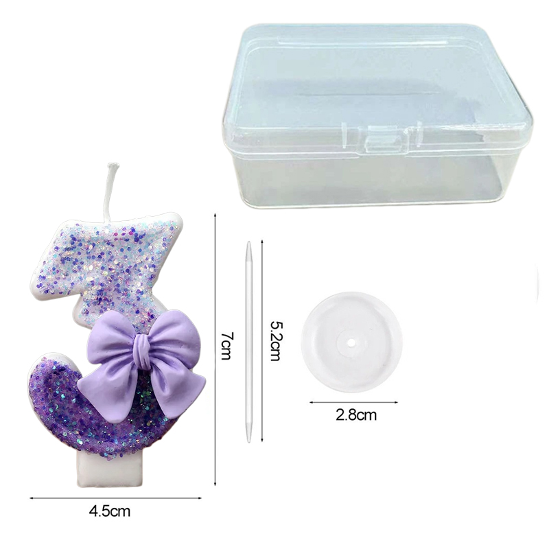 Yaratıcı Simli Kademeli Mor Fi - Candle Supplies Usa incelemesi ve fiyatı