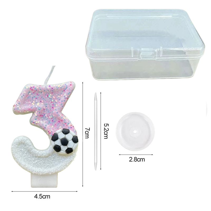 Pembe Beyaz Pullu Spor Futbol  - Candle Supplies Usa incelemesi ve fiyatı