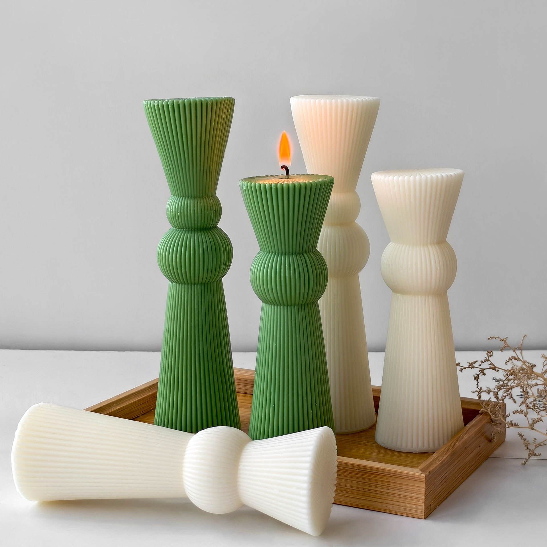 DIY Uzun Çubuk Çizgili Sütun M - Candle Supplies Storage incelemesi ve fiyatı